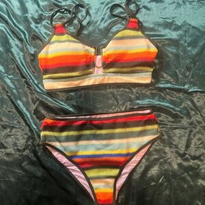 4 Color High Waisted Spandex Bikini Swimwear Set - Exclusively in my shop